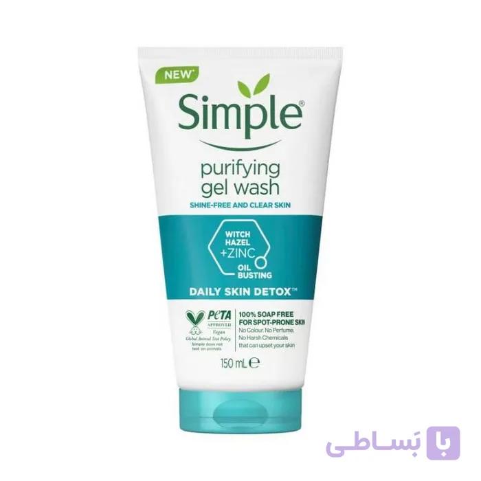 ژل شستشو سیمپل مخصوص پوست چرب و مختلط purifying