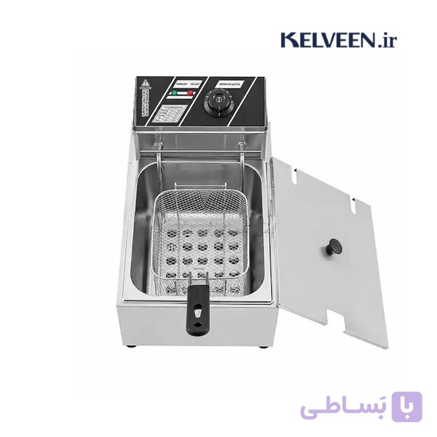 سرخ کن صنعتی رومیزی تک لگن ۶ لیتری فونیکس