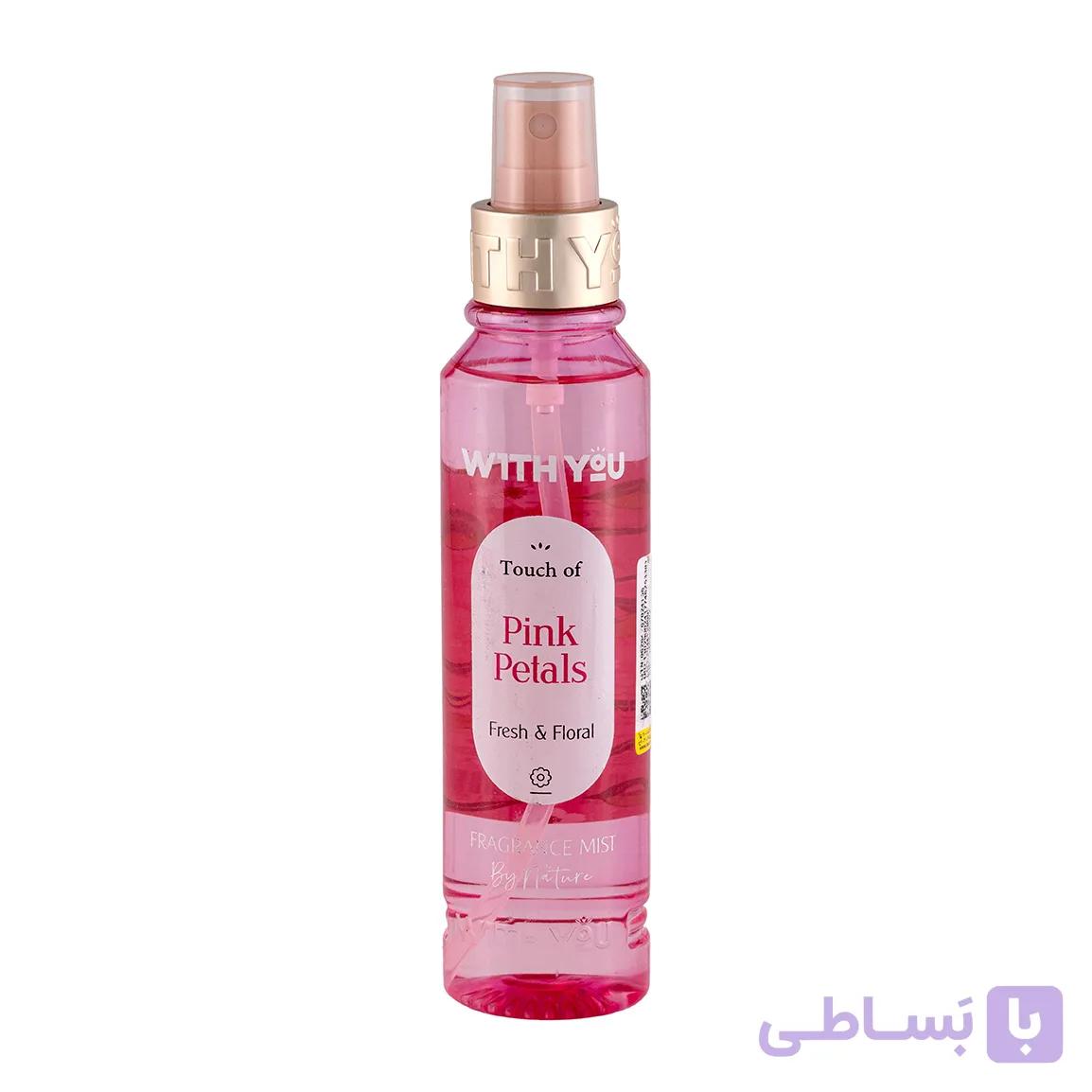 بادی اسپلش ویت یو مدل pink petals - سانی میکاپ