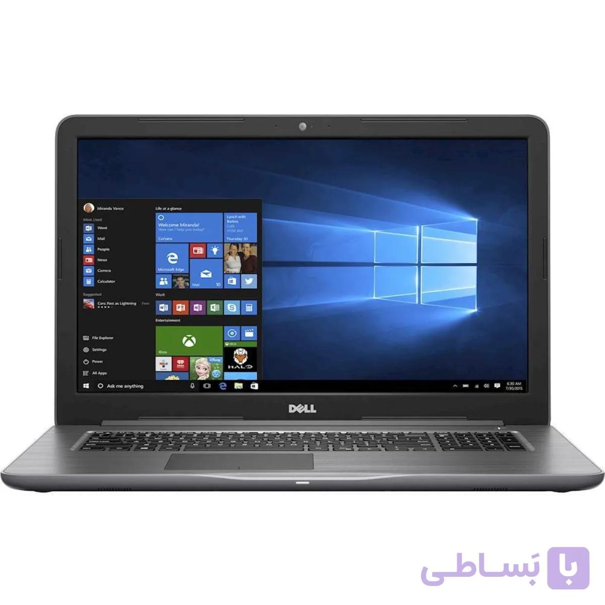 لپ تاپ 17 اینچی دل اینسپایرون 5767 مدل Dell Inspiron 5767 Core i5 8GB 256GBi5 | 8 | 256Dell Inspiron 5767 Core i5-7200U 8GB RAM 256GB SSD | 17.3 inch - Gray color