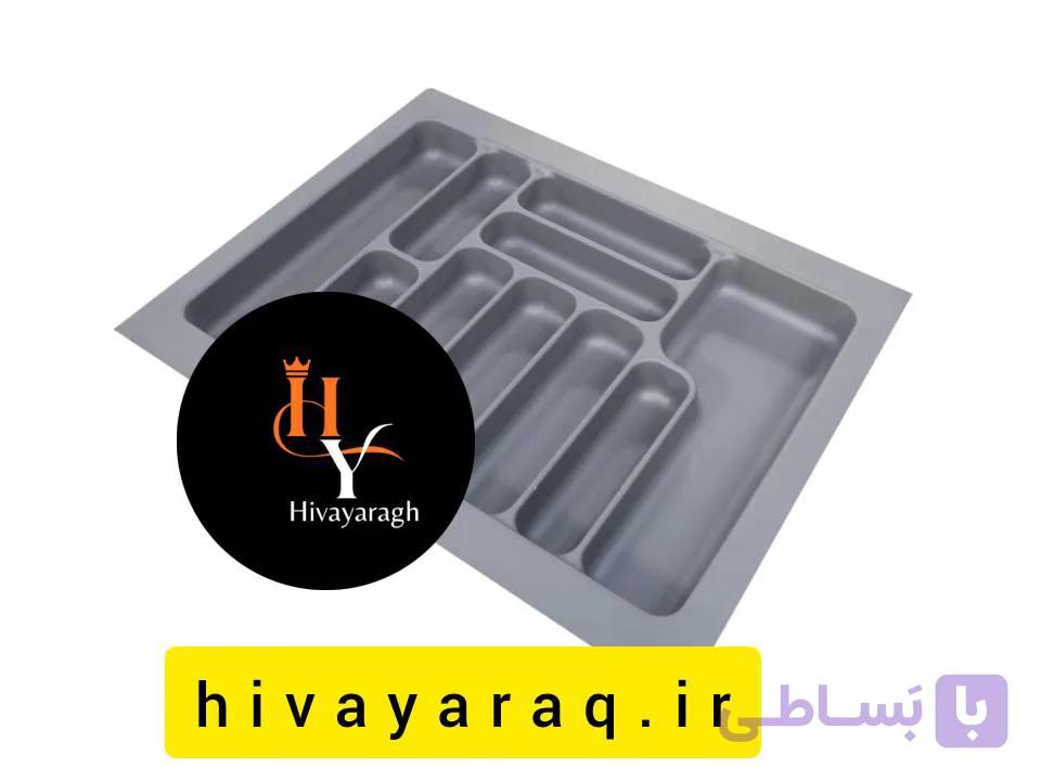 نظم دهنده کشو پلاستیکی طوسی 48 * 83