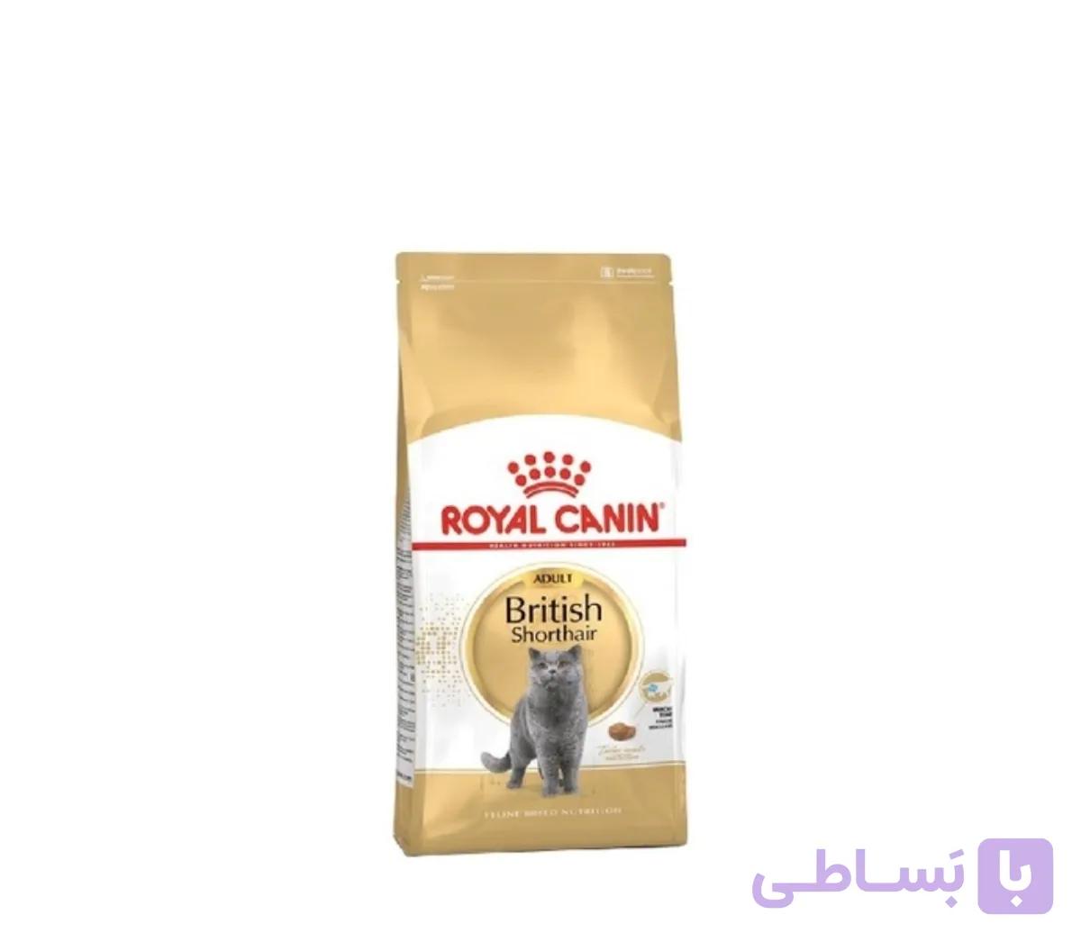 غذا خشک گربه رویال کنین مدل بیریتیش ادالت ۲ کیلویی