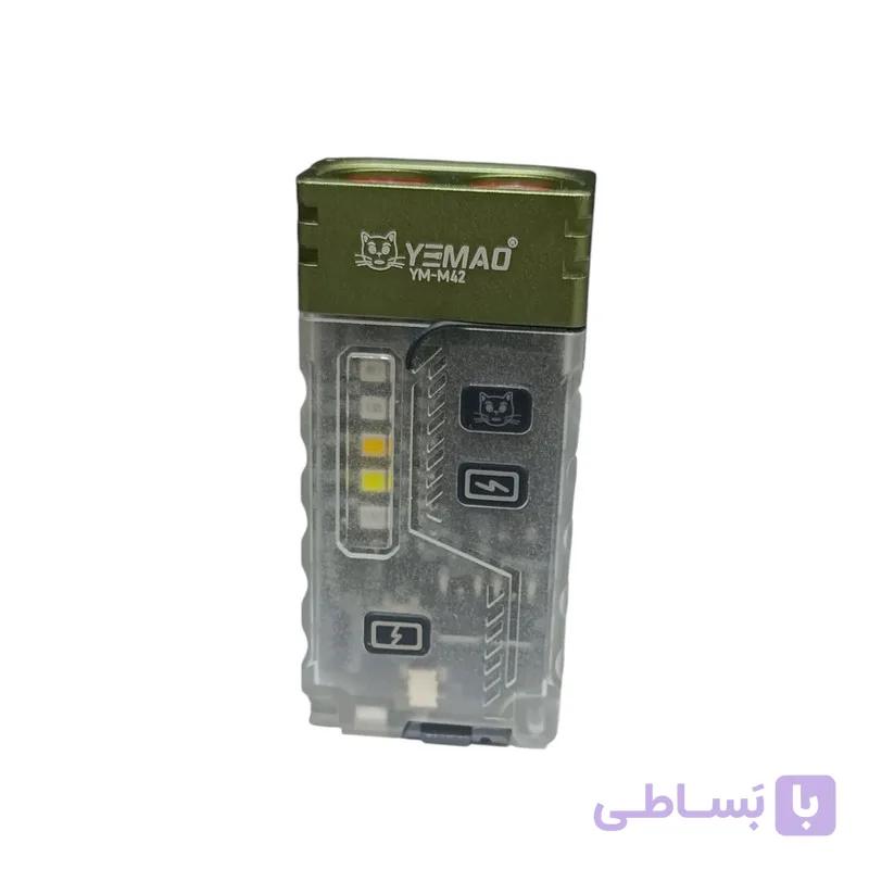 چراغ قوه فندکی یئماو مدل YM-M42 با نور چند رنگ