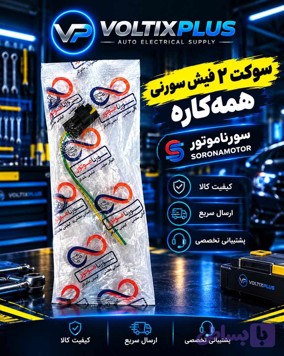 سوکت 2 فیش سوزنی