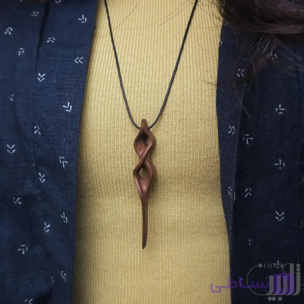 گردنبند چوبی زمزمه ها (تک نسخه)
