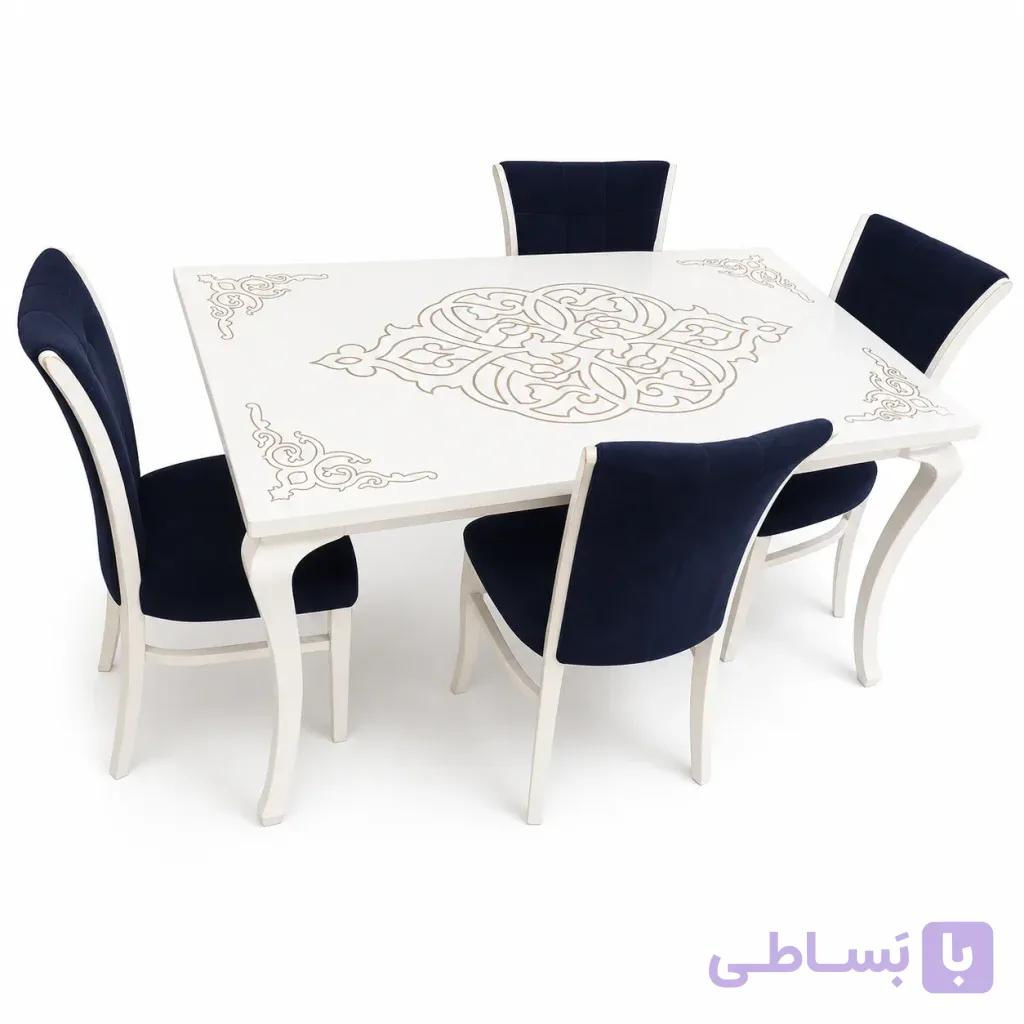 سرویس ناهارخوری ۴ نفره دست دوم – نسبتاً سالم - دیزاین مبل | DesignMobl