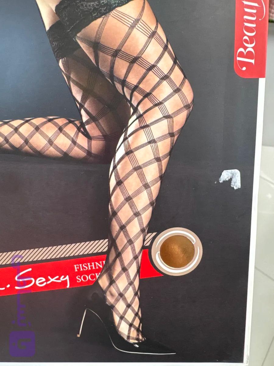 جوراب لب ژله ای طرح دار