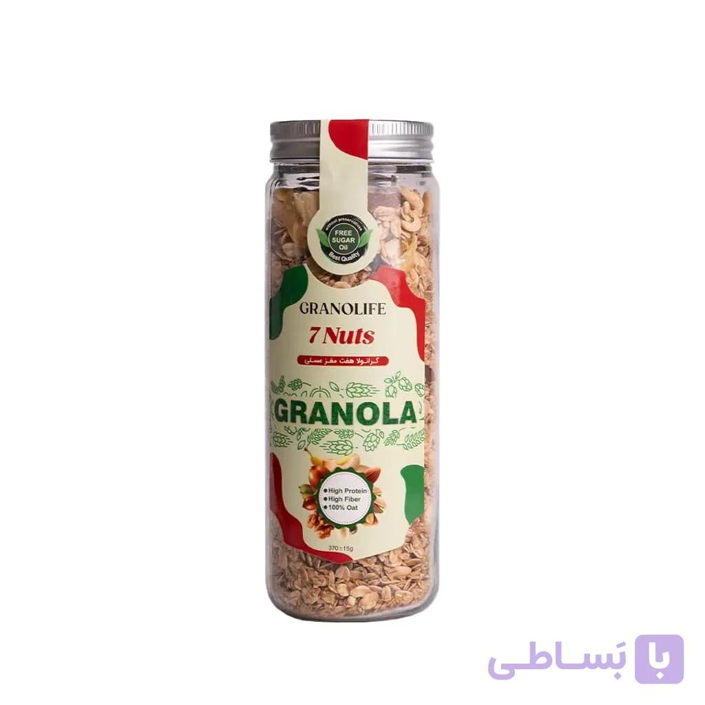 گرانولا هفت مغز عسلی گرانولایف | 370 گرم