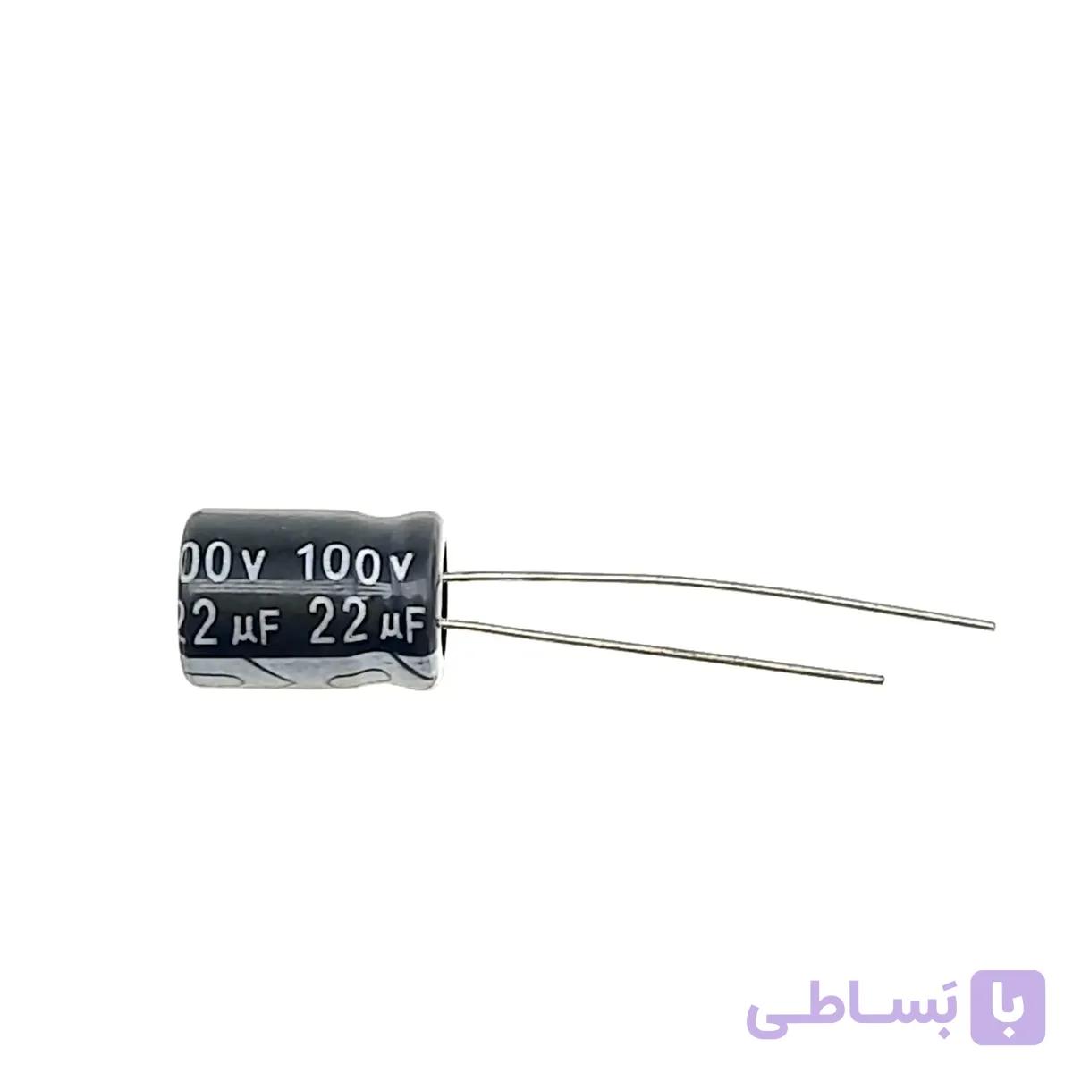 خازن الکترولیت 25 ولت 22 میکرو فاراد SMD