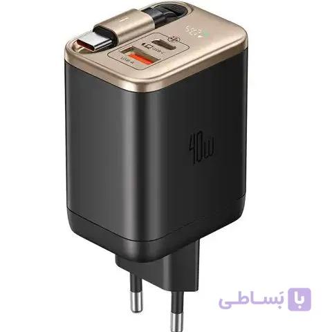 آداپتور 2 پورت 40 وات مک دودو مدل CH-4280Mcdodo Gan Charger CH-4280 charger