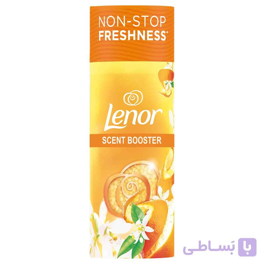 خوشبو کننده لباس لنور Lenor با رایحه مرکبات و وِربنای سفید حجم 176 گرم اورجینال