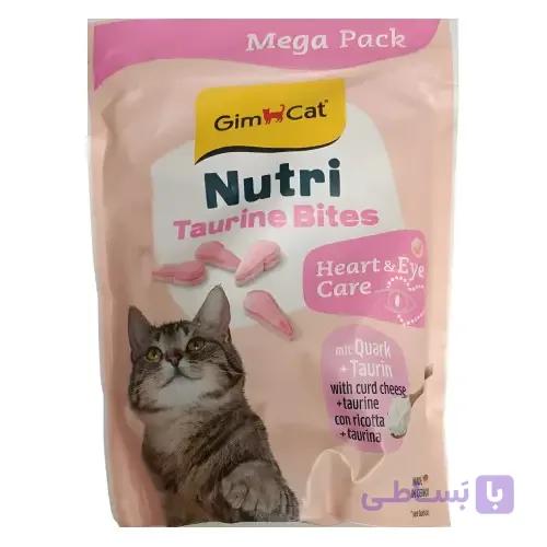 قرص تشویقی گربه تائورین جیم کت ۴۲۵ گرم Gim Cat Nutri Taurine Bites