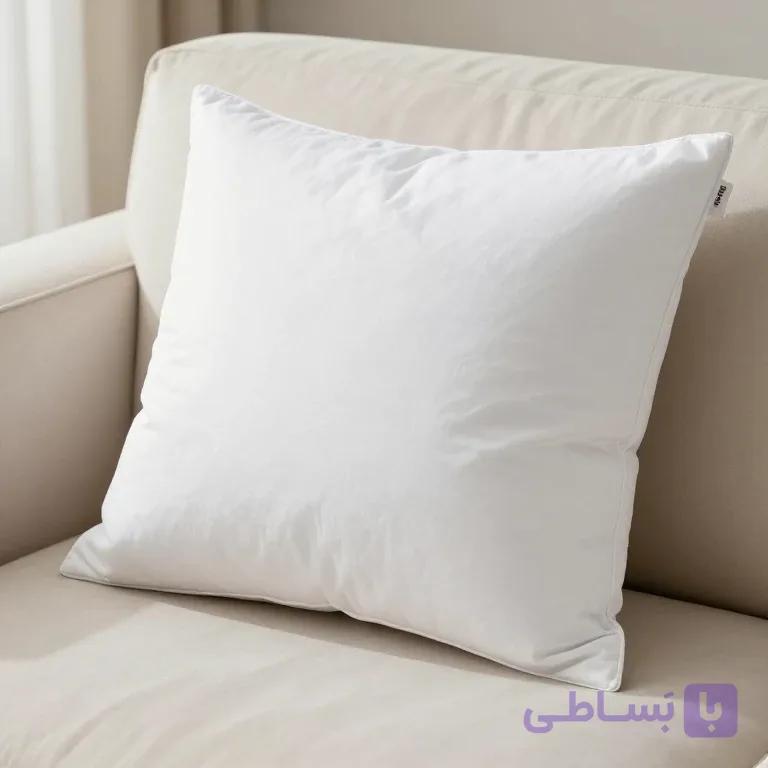 بالش کوسن 45×45 با الیاف توپی درجه یک ، کوسن پر و سنگین با پارچه فلامنت ضخیم