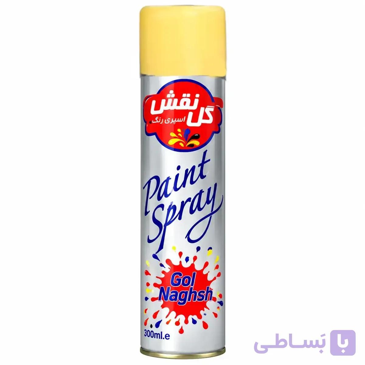 اسپری رنگ کرم روشن گل نقش حجم 300 میل