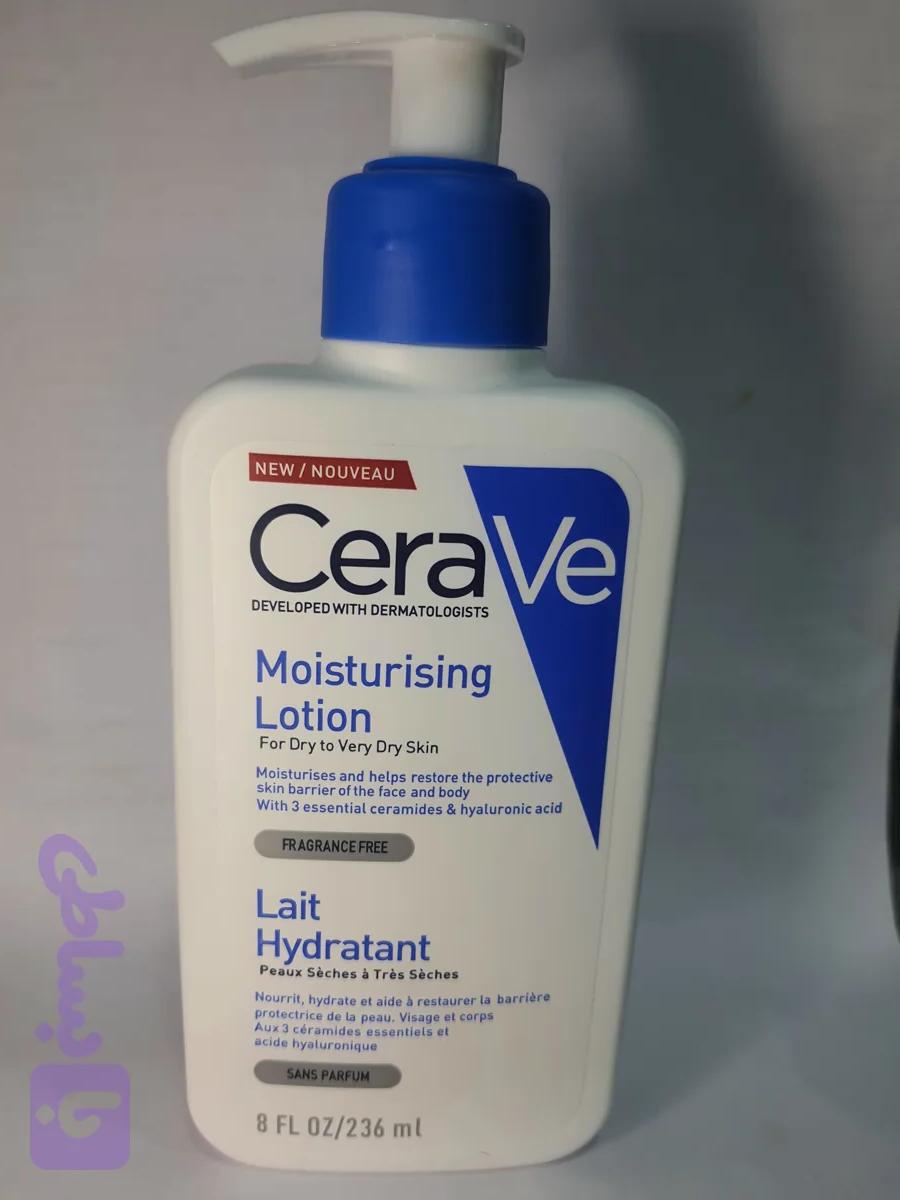 لوسیون کرم مرطوب کننده صورت و بدن سراوی CERAVE مدل LAIT HYDRATANT حجم 236 میل مناسب انواع پوست