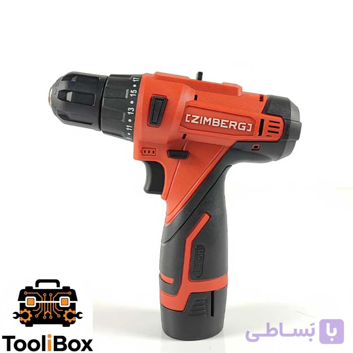 کیت دریل پیچگوشتی شارژی ۱۲ ولت زیمبرگ مدل PZL-2312