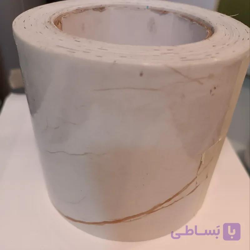 برچسب قرنیز طرح سنگ هایگلاس کرم رگه دار 10 سانت کد 3552