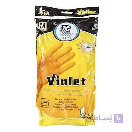 دستکش آشپزخانه ساق بلند متوسط ویولت گیلان ۲۷۰مصرف کننده