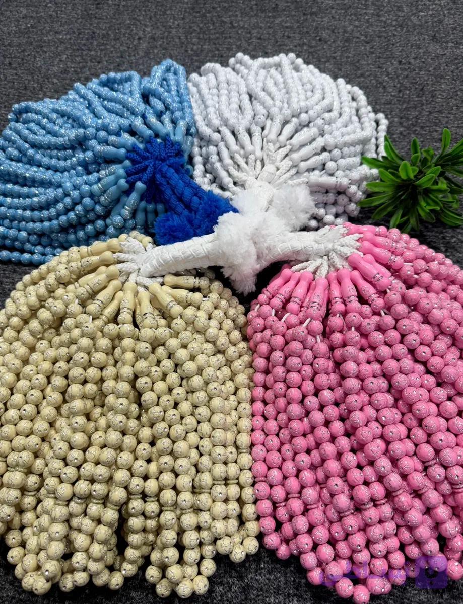 تسبیح طرح یسر نمره ۱۲ در رنگبندی متنوع تسبیح ۳۳ تایی
