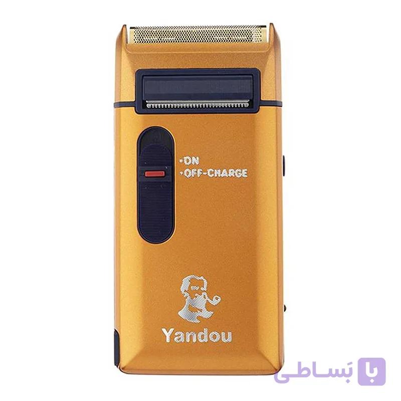 ماشین اصلاح موی صورت یاندو مدل SV-316U با تیغه تیتانیوم، باتری لیتیوم یونی قابل شارژ، استفاده بیسیم تا 30 دقیقه، بدنه ضد آب و طراحی جمعوجور مناسب مسافرت و خط زن مخفی