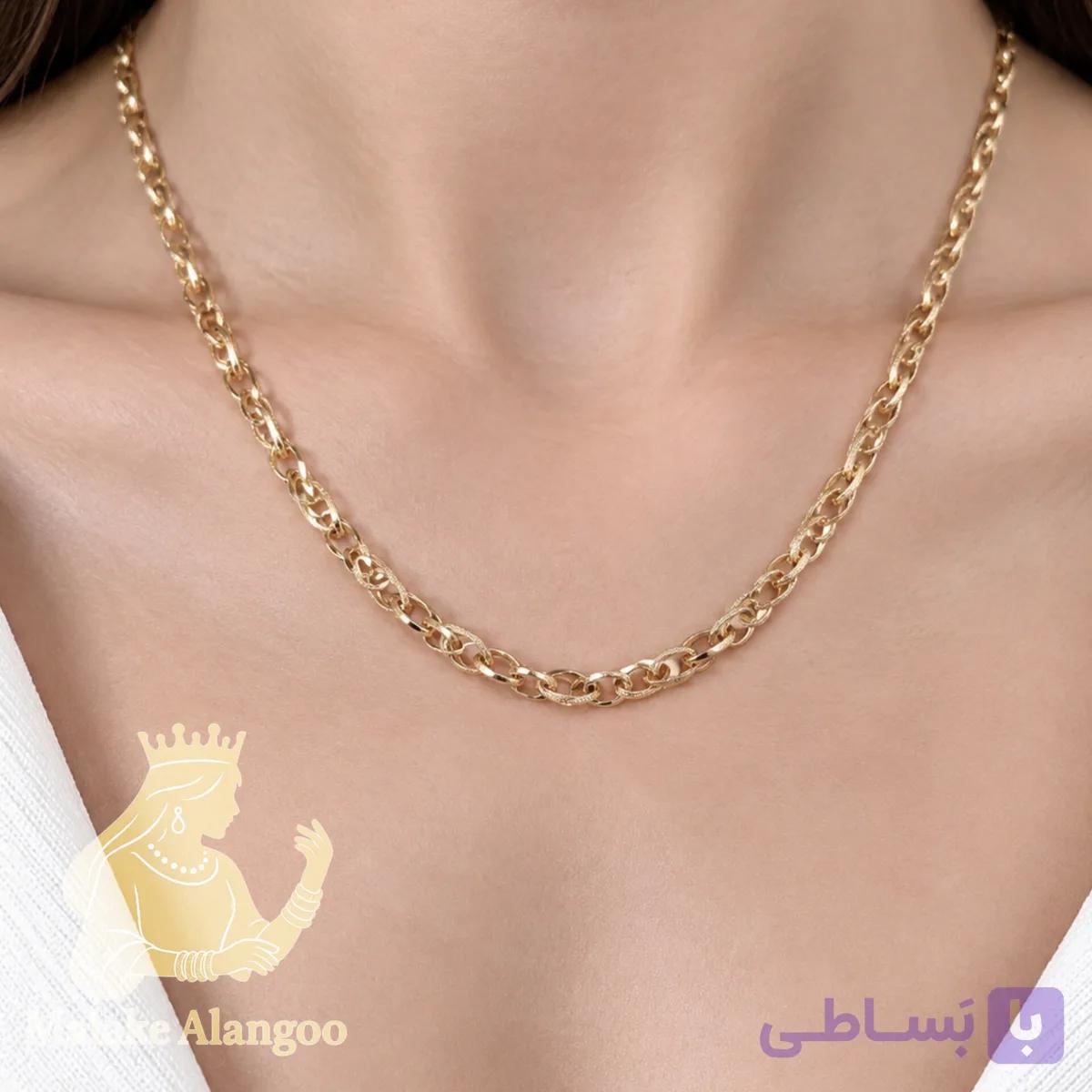 گردنبند طرح طلا 45 سانت کد4039