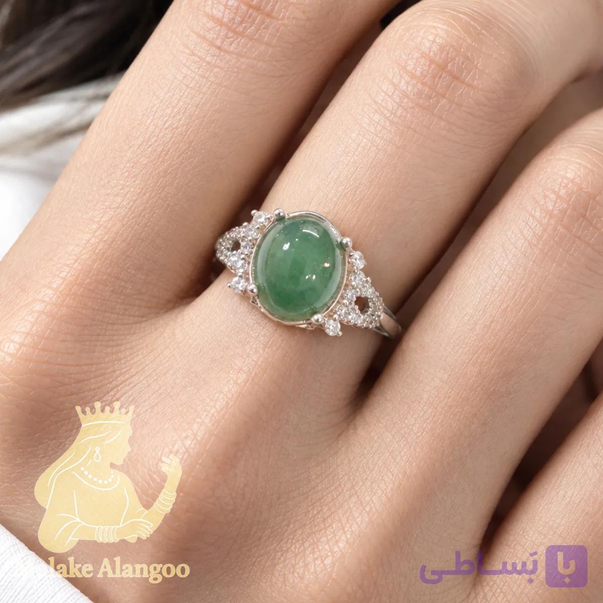 انگشتر عقیق طلاروس کد8126