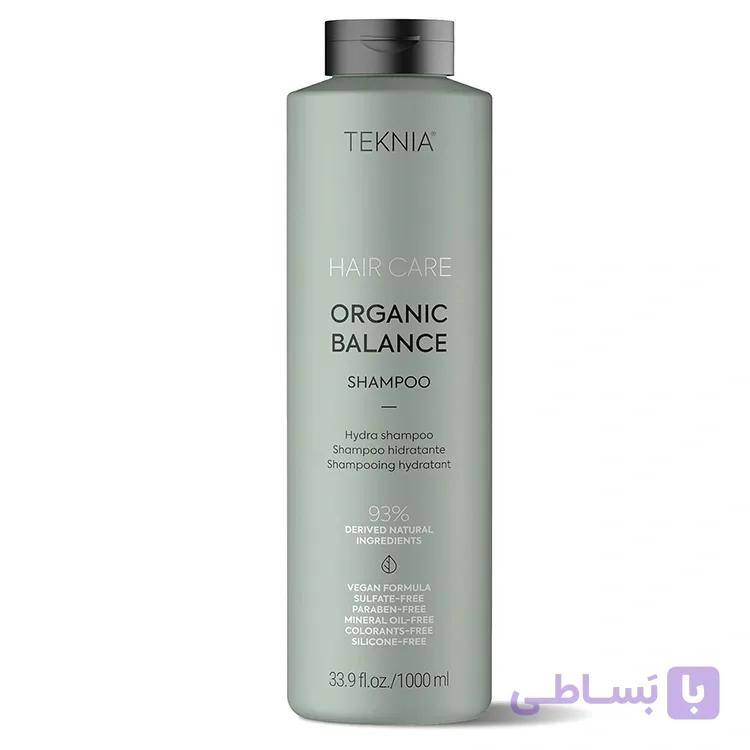 شامپو مو لاکمه مدل Teknia Organic Balance حجم 1000 میلیلیتر