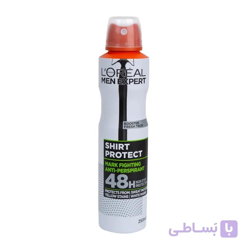 اسپری ضدتعریق مردانه لورآل مدل Protection حجم 250 میلیلیتر