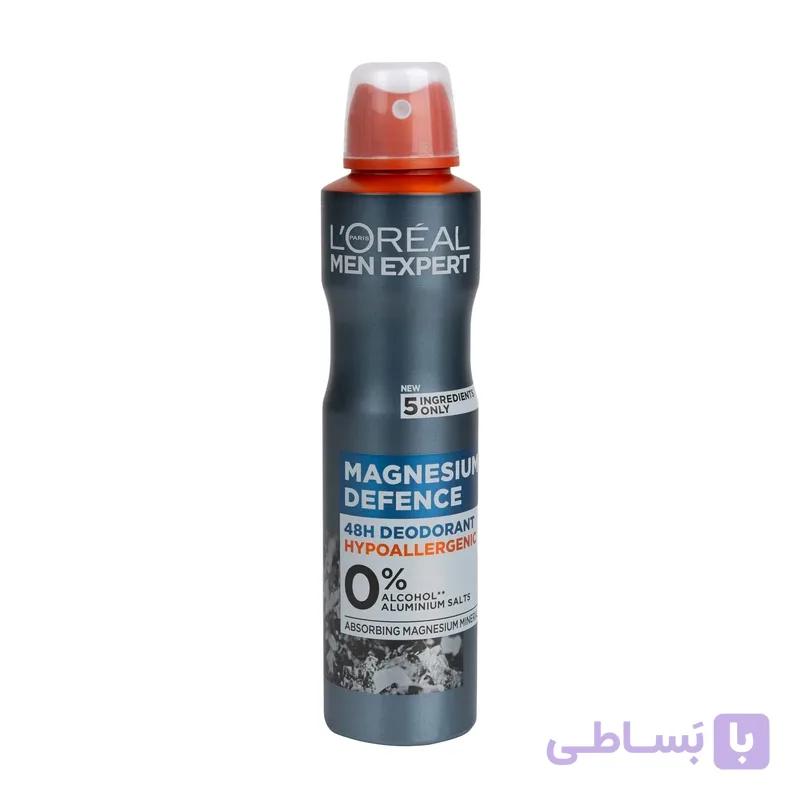 اسپری ضدتعریق مردانه لورآل مدل Hypoallergenic حجم 250 میلیلیتر