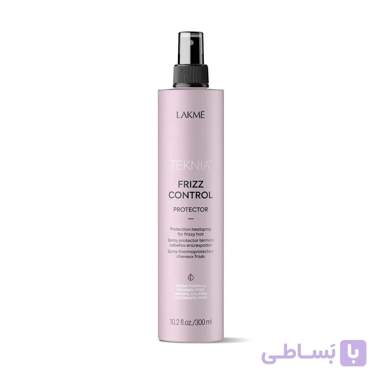 اسپری محافظ حرارت و ضد وز مو لاکمه مدل Teknia Frizz Control Protector حجم 300 میلیلیتر