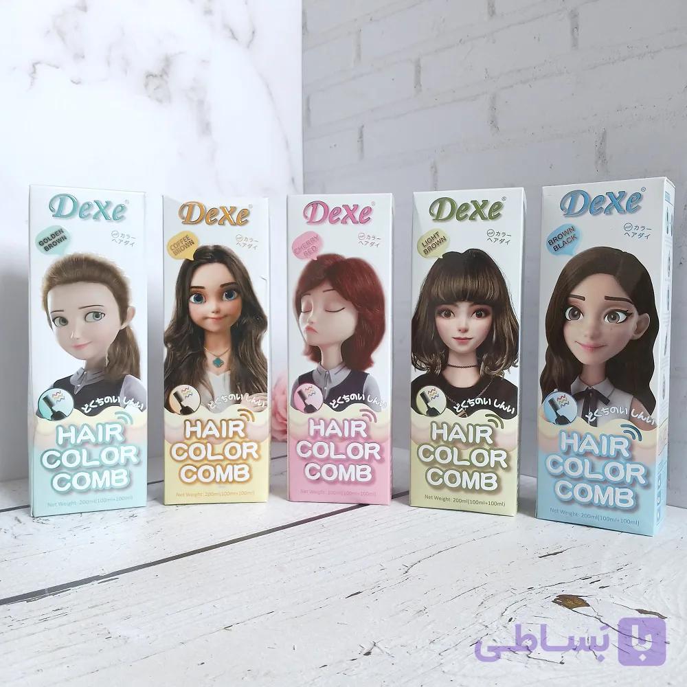 شامپو رنگ مو گیاهی دکسی (dexe )