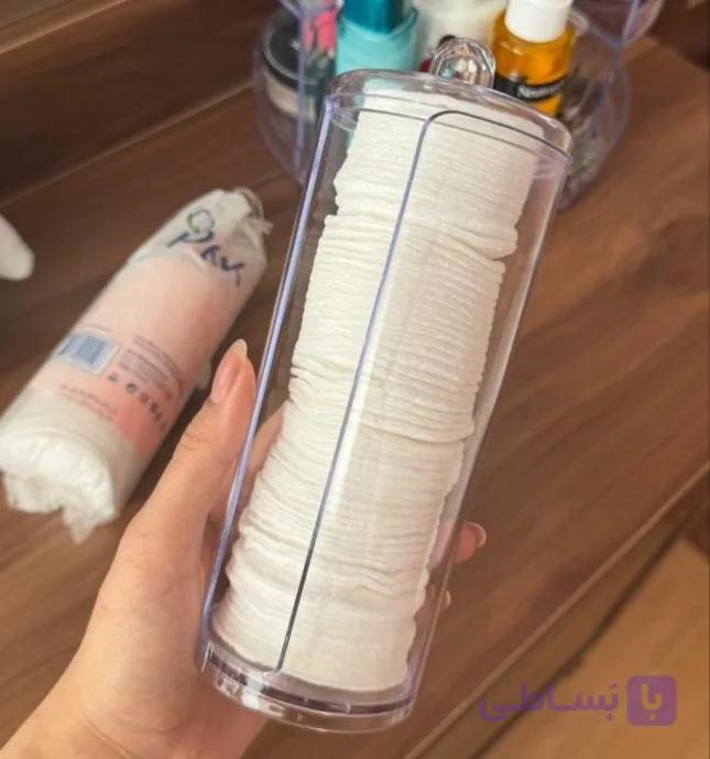 استند نگهدارنده پد آرایشی اکرولیک شفاف دربدار