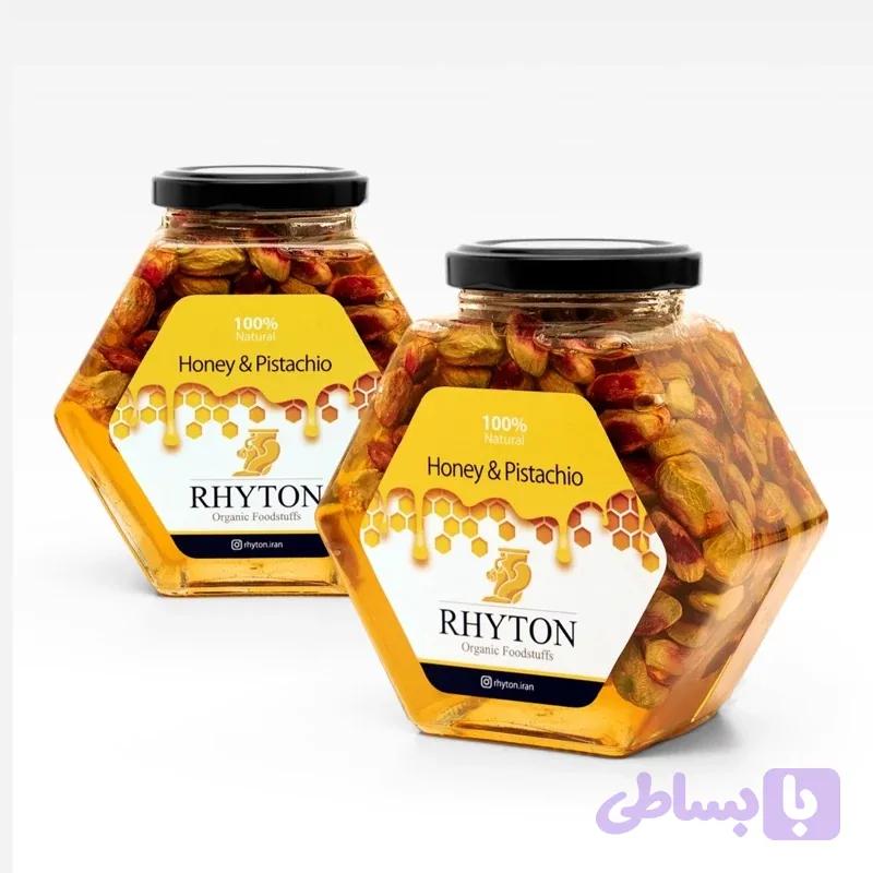 عسل با پسته نیم کیلوئی