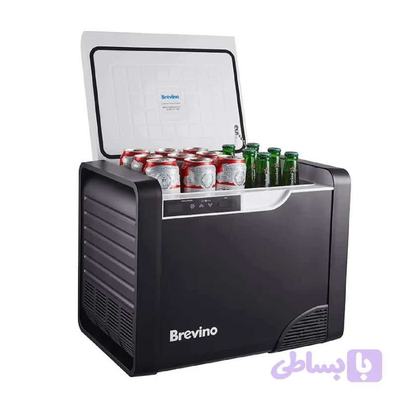 یخچال مسافرتی کمپرسوری 20 لیتری Brevino | سرمایش تا منفی 20° | برق خودرو 12/24V و برق شهری