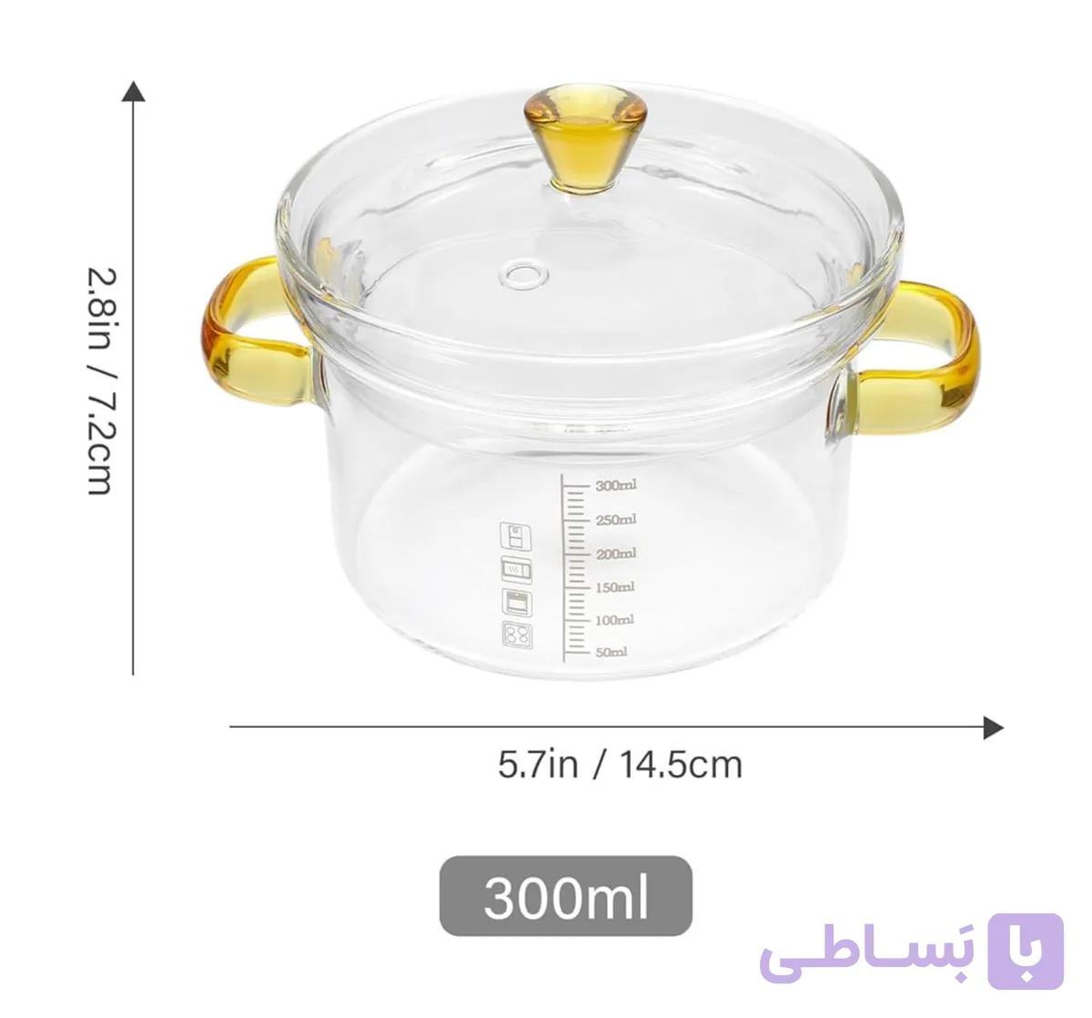 قابلمه پیرکس مینی شعله مستقیم مخصوص کودکان – حجم ۳۰۰ میلیلیتر