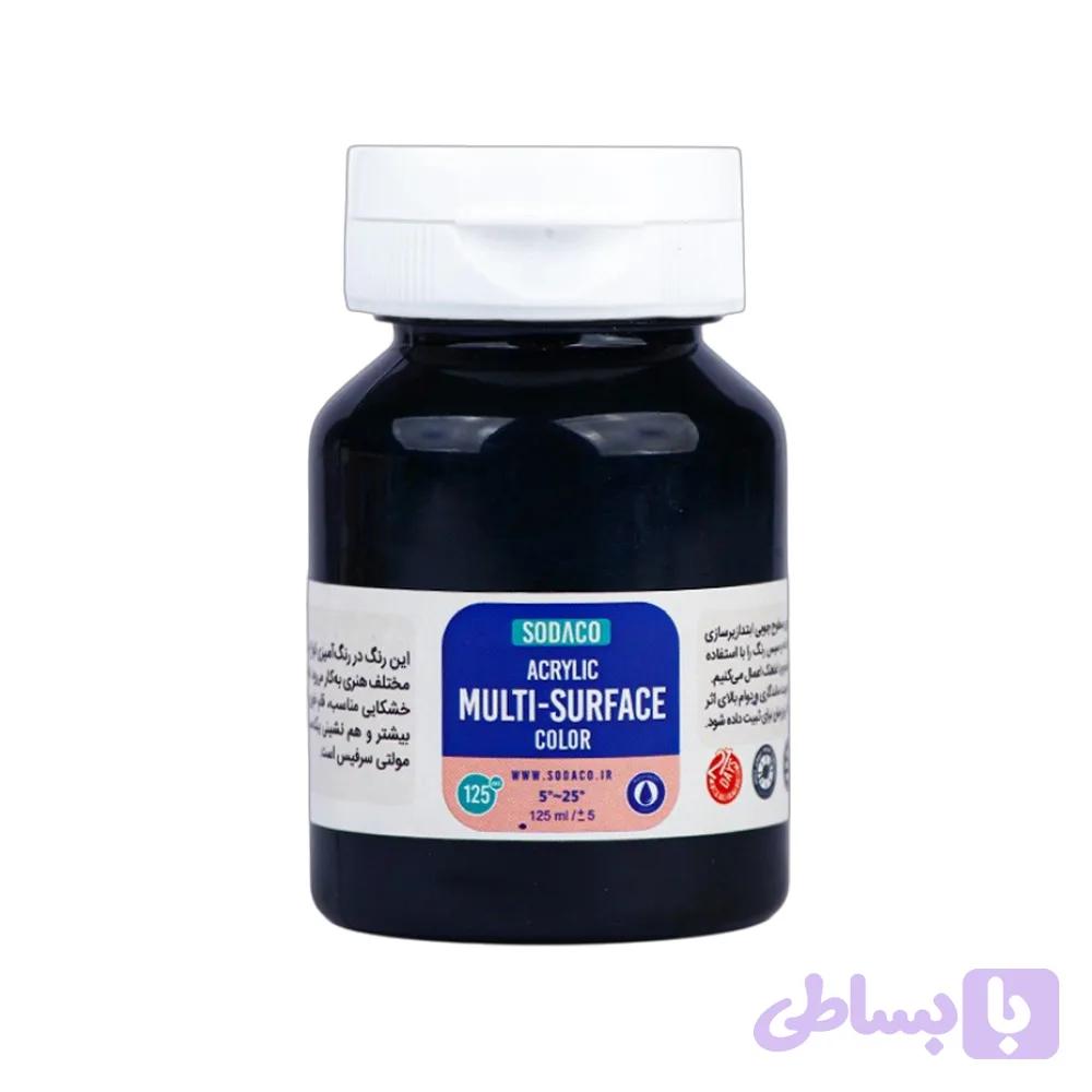 مولتی سورفیس(رنگ همه کاره) ساده 125میل مشکی سوداکو کد02424