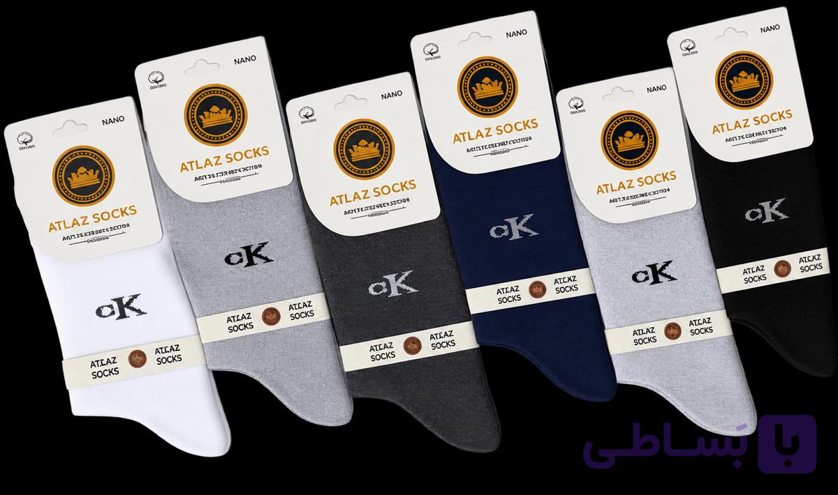 جوراب مردانه اطلس (ATLAZ) طرح CK
