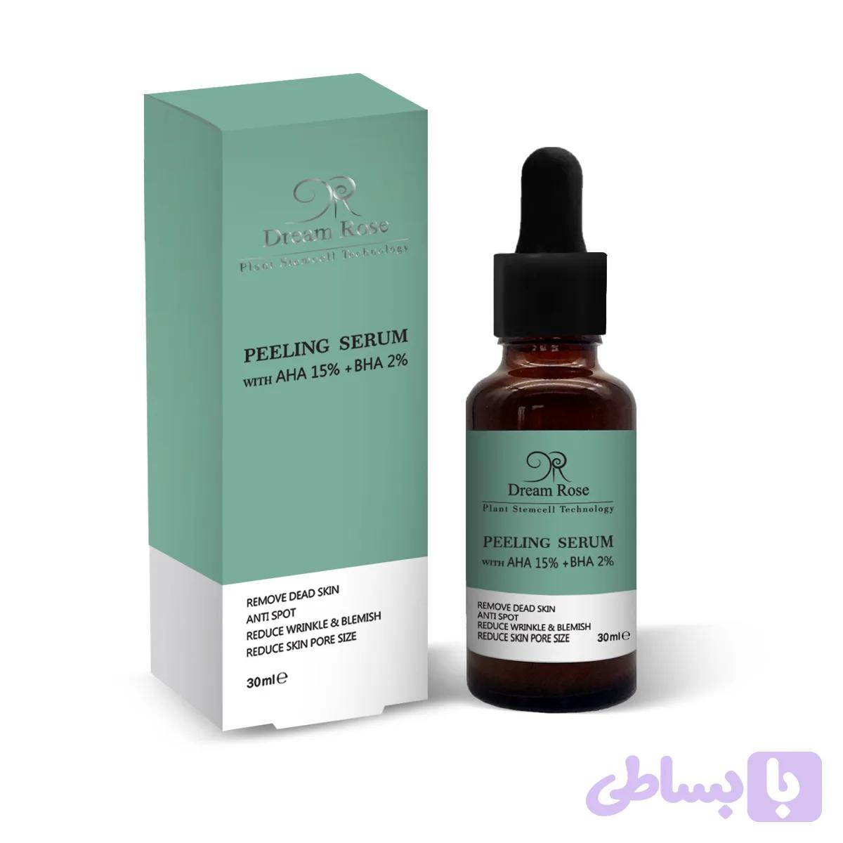 سرم لایه بردار AHA 15% و BHA2% دریم رز
