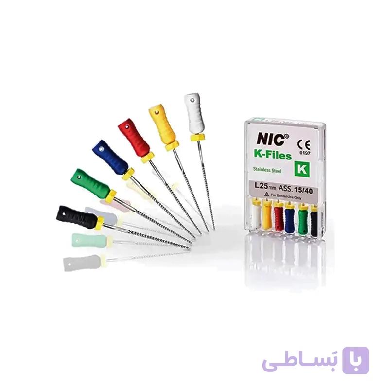 K فایل دستی – فایل اندودنتیک فولادی برای پاکسازی و شکلدهی کانال ریشه