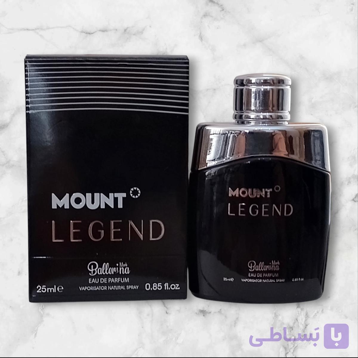 ادکلن جیبی مردانه بالرینا مارک مدل مونت لجند Mount Legend حجم 25 میلی لیتر