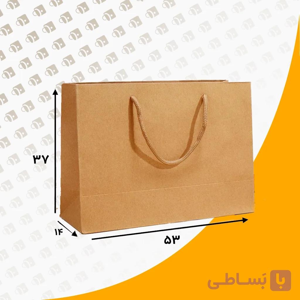 ساک دستی کرافت بند پانچی افقی سایز1