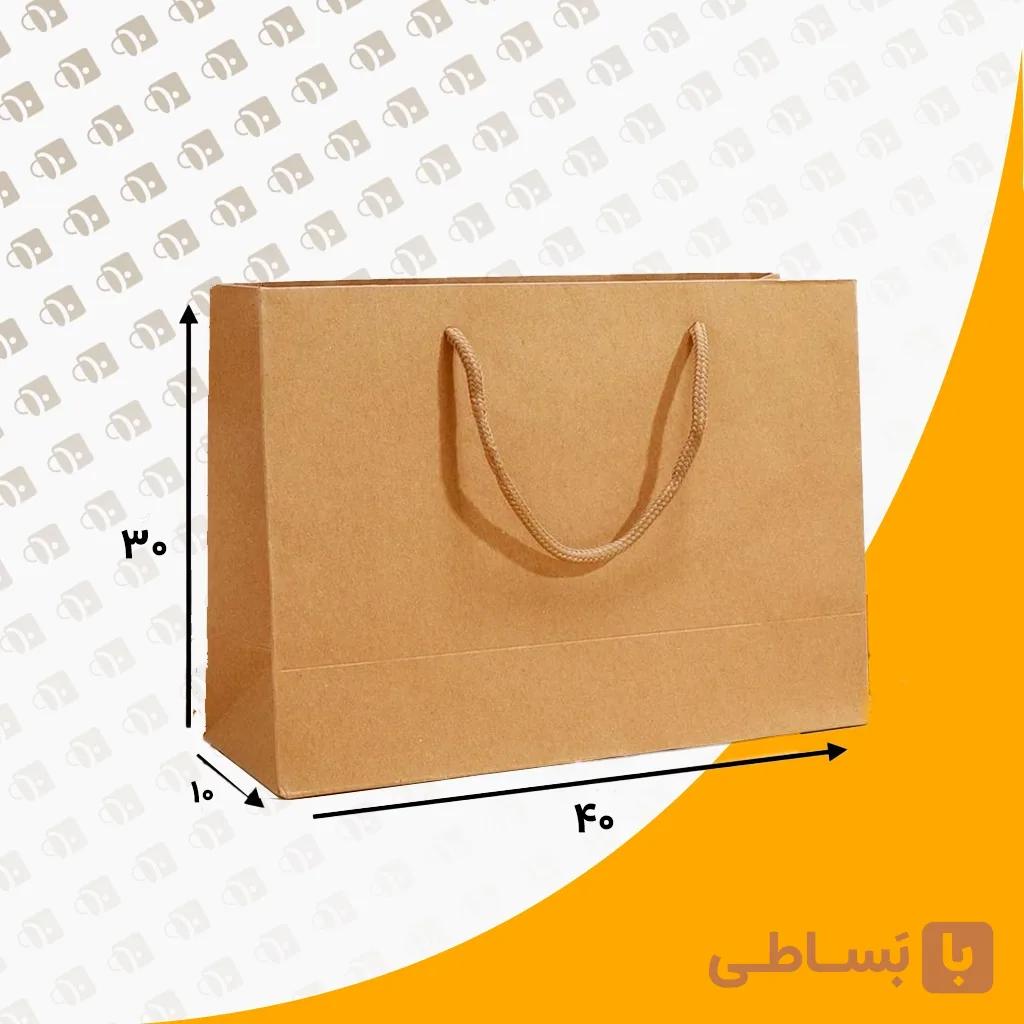 ساک دستی کرافت بند پانچی افقی سایز5