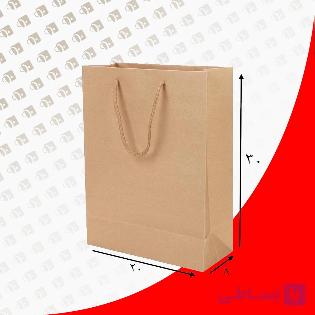 ساک دستی کرافت بند پانچی عمودی سایز 3