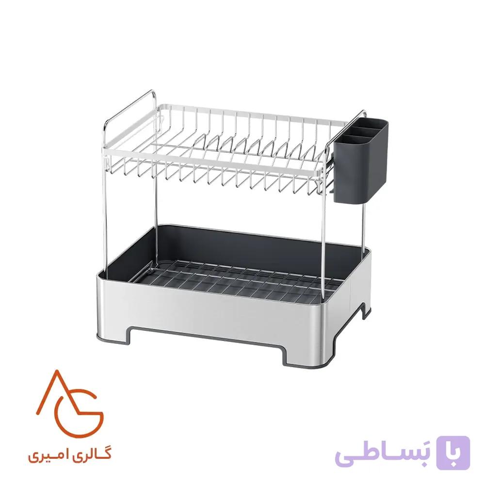 آبچکان Filo دو طبقه بدون سینی پرتابل استیل و پلاستیک ملونی کد 9161