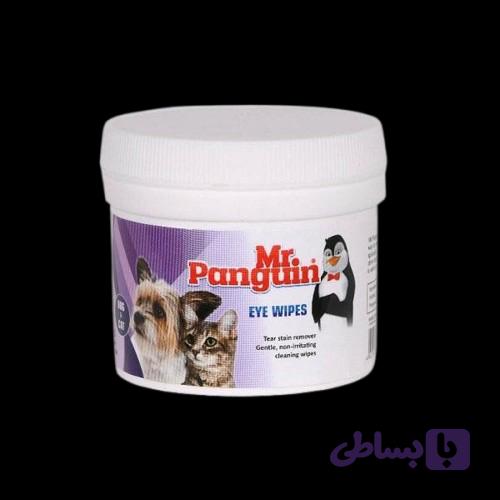پد تمیز کننده چشم سگ و گربه 70 عددی مستر پنگوئن