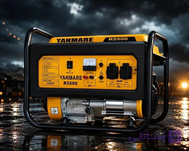موتور برق 3 کیلو وات برند یانمار / Yanmare مدل R5500 بنزینی