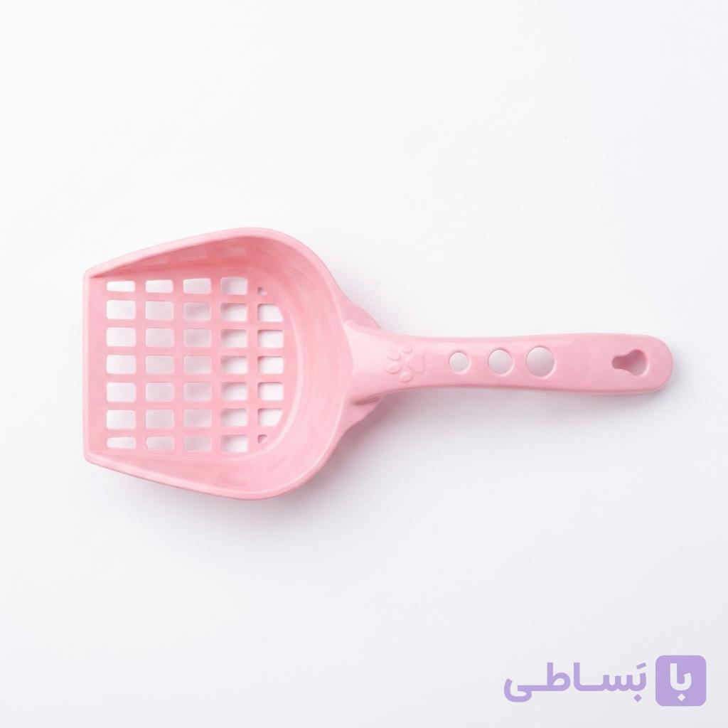 بیلچه خاک گربه ساده رنگ صورتی سایز 1