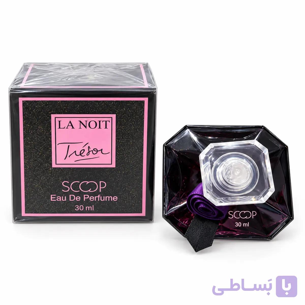 عطر جیبی زنانه اسکوپ مدل La Nuit Tresor رایحه مشابه لانکوم لا نویت ترزور حجم ۳۰ میل